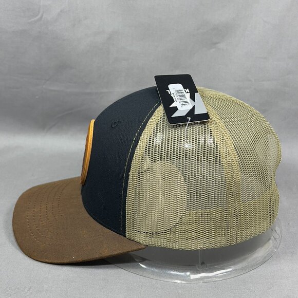 Kamel Bass Fishing Snapback Hat Cap Animal Trucker Western Farm Leather Mens - Picture 4 of 14